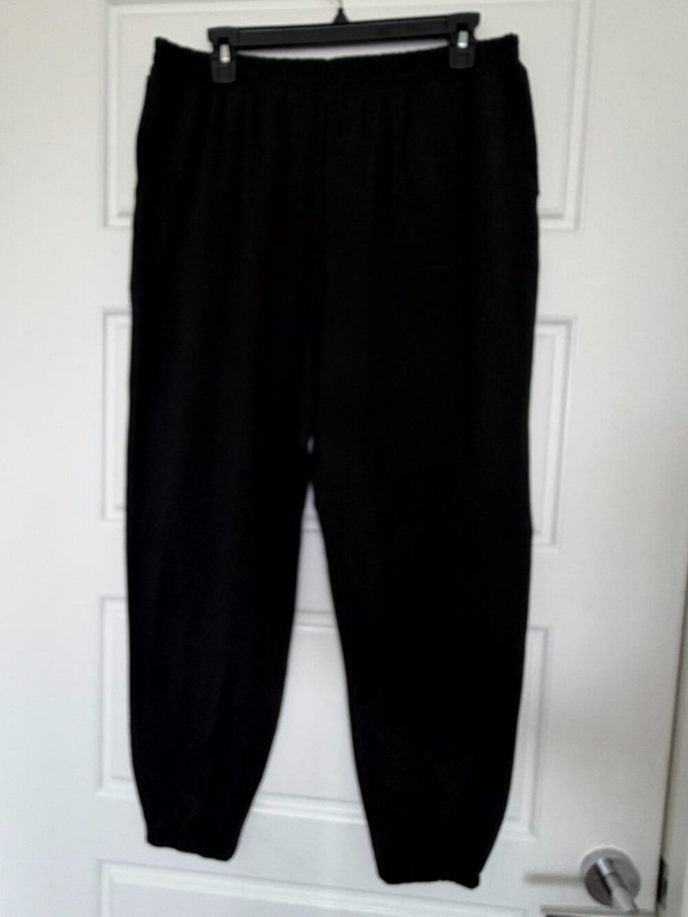 Vuori Womens Boyfriend Sweatpants Sz Large Black Heather Joggers DreamKnit VW457